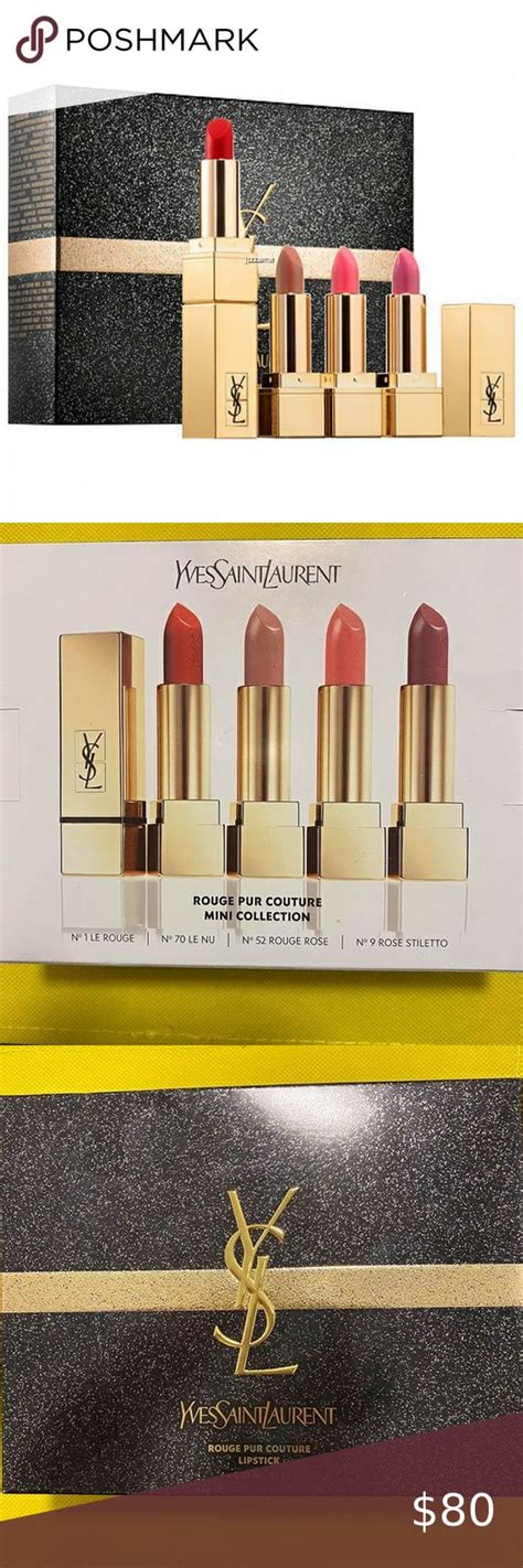 ysl lipstick trio set|yves saint laurent lipstick set.